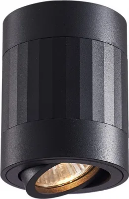 Zdjęcie produktu dla Spot natynkowy ruchomy tuba czarna okrągła 1xGU10 35W Ecolight EC79972