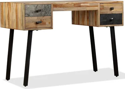 Produktbild von Schreibtisch Wiederverwertetes Teak Massivholz 110 × 50 × 76 cm