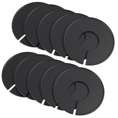 Produktbild von Kleiderständer-Größentrenner - 10 Stück Set zur Sortierung von Kleidung - Für Schrank und Garderobe - Schwarz