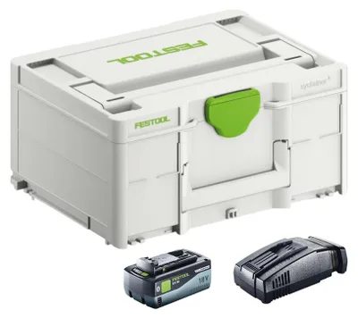 Zdjęcie produktu dla Festool SYS 18V 1x8.0/SCA16 Energy Set 1x akumulator 18 V 8,0 Ah ( 577323 ) + ładowarka ( 576953 ) + Systainer
