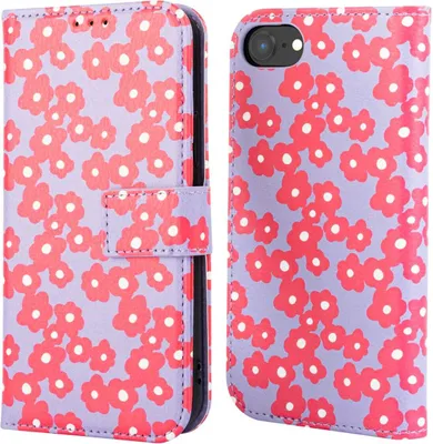 Produktbild von imoshion Design Klapphülle iPhone 16e - Dusty Rose Blossoms