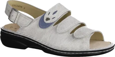 Produktbild von Finn Comfort Saloniki, Damenschuhe, Sandale, Taupe/Sky, Leder - Marken Finn Comfort, Beige, leder (natural/streetnubuk)