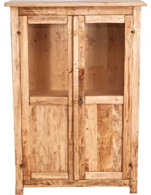 Vitrine aus Holz, 68x25x98 cm, weiß, für Wohnzimmer und Küche