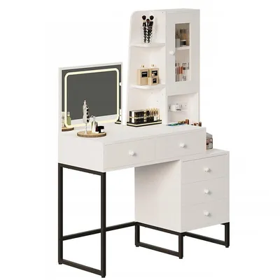 Produktbild von Kosmetiktisch Für Make-Up Und Visagistik Mit Led-Spiegel Im Glamour-Stil, Modern, Loft-Stil