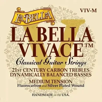 Zdjęcie produktu dla La Bella VIV-M Vivace Medium Struny Nylonowe do Gitary Klasycznej