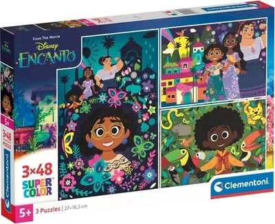 Produktbild von Clementoni Supercolor - Disney Encanto, Puzzle (3x 48 Teile) - Clementoni 25286 - (Puzzle / ohne Teileangabe)