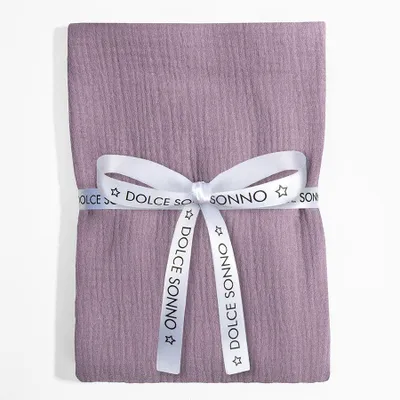 Produktbild von DOLCE SONNO Musselin Babydecke 110x110 – 100% Baumwolle – Musselin Windel – Baby Wickeltuch – Lavendel