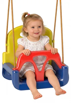 Produktbild von Kinderschaukel 3-in-1 Gartenschaukel, 42 x 33 x 120šC180 cm, Blau