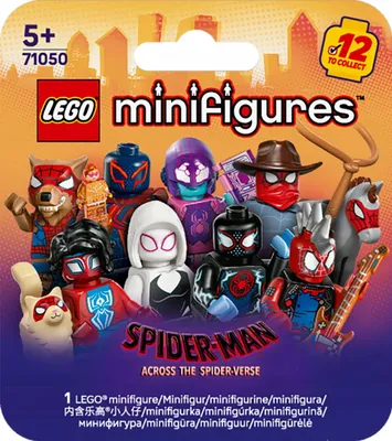 Productafbeelding van LEGO Minifiguren Spider-Man: Across the Spider-Verse - 1 van 12 speelgoedfiguren met accessoires – Miles Morales en Gwen Stacy figuren – Cadeau voor jongens en meisjes vanaf 5 jaar – Verassingsbox - 71050