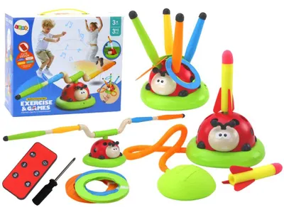 Produktbild von Leantoys Marienkäfer 3-in-1 Spielzeug, Springseil und Zielwurf