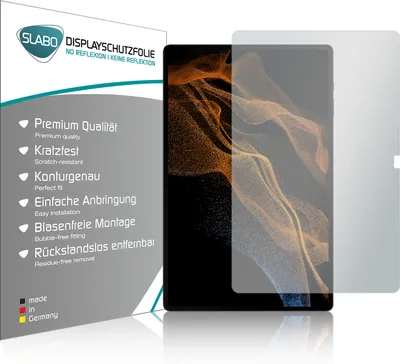 Produktbild von 2x Slabo Displayschutzfolie für Samsung Galaxy Tab S8 Ultra (5G | Wi-Fi) (SM-X906B / SM-X900N) MATT "No Reflexion" Displayfolie Schutzfolie Folie