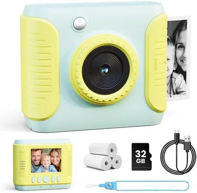 Productafbeelding van Kindercamera met Instant Print en 32GB Geheugenkaart