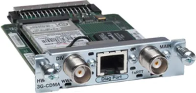 Produktbild von Cisco HWIC-3G-HSPA=, 4,5W, 7,8 cm, 12,4 cm, 1,9 cm, verkabelt, 3G WWAN HWIC