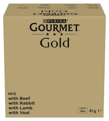 Productafbeelding van PURINA GOURMET GOLD Mousse Mix, 4 smaken - Natvoer voor katten - 96 x 85g