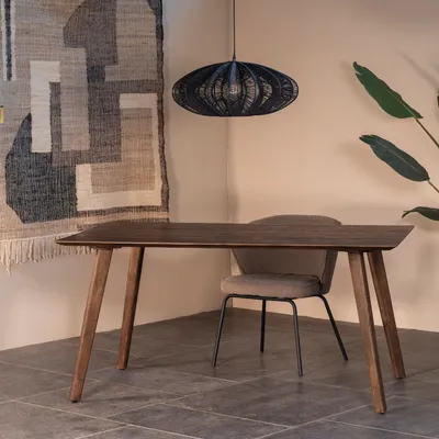 Produktbild von Esstisch Oslo Mangoholz Dunkelbraun 160cm - Giga Meubel