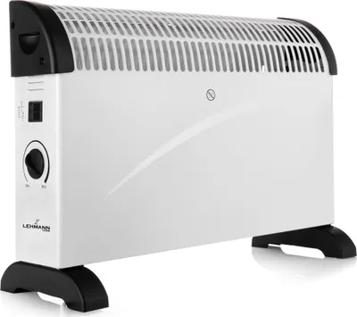 Produktbild von Lehmann LHOHC-2013A Konvektor Heizung mit Gebläse, mobile Heizkörper 2000 Watt, Elektroheizung mit 3 Heizstufen und Thermostat