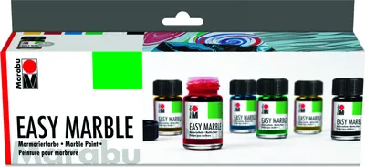 Produktbild von Marabu Marmorierfarbe "Easy Marble", Starter Set