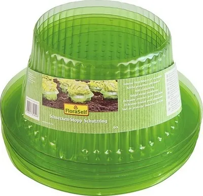 Produktbild von Schnecken-Schutzring FloraSelf H 11,5 cm, Ø unten 14,5 cm, Ø oben 20 cm, 6 Stk