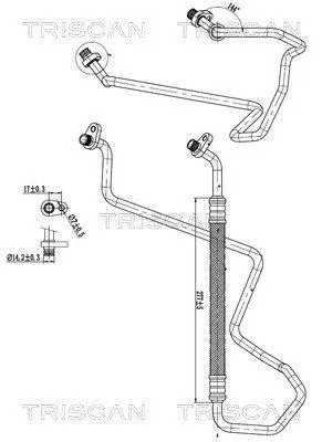 Zdjęcie produktu dla Przewód Klimatyzacji Peugeot 208, 2008 12-19