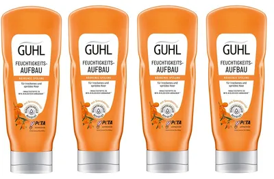 Produktbild von Guhl Feuchtigkeitsaufbau Nährpflege Spülung Sanddornöl 200ml 4er Pack