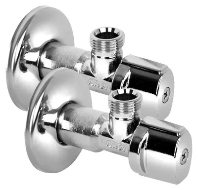Produktbild von Arco Eckventil ohne Mutter A-80 1/2"x3/8", Anti-Kalk, Chrom, Paar