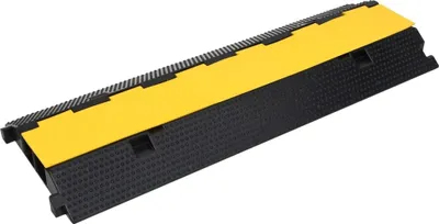 Produktbild von vidaXL Kabelbrücken 2 Stk. 2 Kanäle Gummi 100 cm
