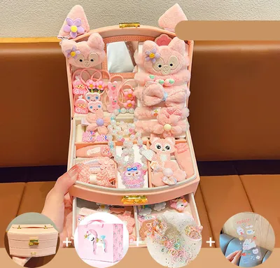 Produktbild von 360Home Kinder Haarschmuck Prinzessin Schmuckschatulle Set 21#
