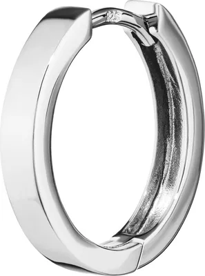 Produktbild von Einzel 925er Sterlingsilber Klappcreole Ohrring 16 X 3mm Anlaufgeschützt 4793