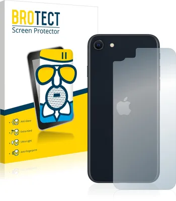 Produktbild von BROTECT Entspiegelungs Schutzglas für Apple iPhone SE 3 2022 (Rückseite) Schutzfolie Panzer Folie Glas Display Schutz matt