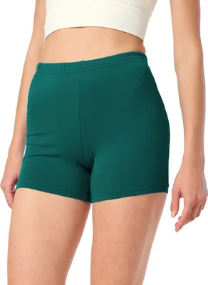 Produktbild von Merry Style Damen Shorts Radlerhose  Kurze Hose Boxershorts aus Viskose MS10-283(Smaragdgrün, L)