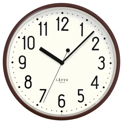 Imagen del producto de Reloj de pared Lavvu LCS3000, diseño "Pastels Sweep", 29,5 cm, color marrón