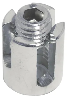 Produktbild von Drahtseilklemme Kreuzklemme 6 mm, 4 Stück, Edelstahl, für Drahtseil bis 6 mm