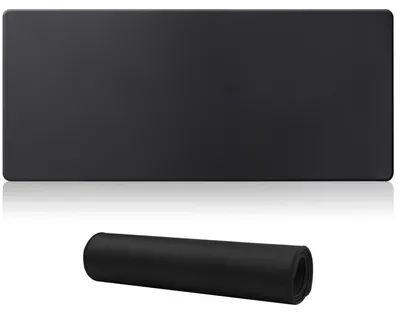 Produktbild von Gaming-Mauspad 70x30cm Schwarz mit Rutschfester Gummibasis und Genähten Kanten