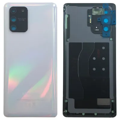 Obrázok produktu pre Kryt batérie Samsung GH82-21670B pre Galaxy S10 Lite G770F + samolepiaca podložka, Prism White