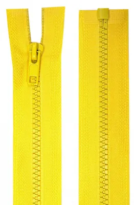 1 Reißverschluss Profil 5mm 80 cm teilbar zitronengelb