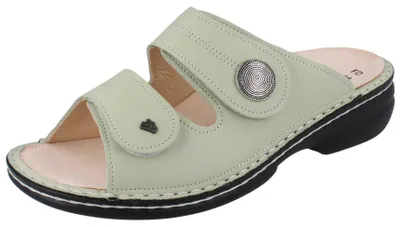 Productafbeelding van FINN COMFORT Sansibar dames slipper, mintgroen, glad leer - maat: 41