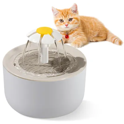 Productafbeelding van Kattenfontein van 1 liter, ultrastille drinkfontein met filterspons
