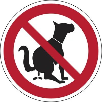 Produktbild von Verbotsschild Hier kein Hundeklo Symbol rund 200 mm