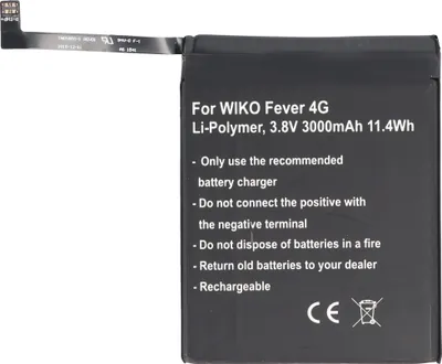 Produktbild von Akku passend für den Wiko Fever, FEVER 4G Akku TLP15J15