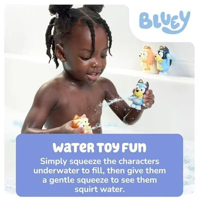 Produktbild von Tomy Bluey Badespielzeug Squirter 4er-Pack bunt für Kinder
