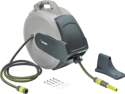 Produktbild von Schlauchbox Rehau Set mit 35m DN15(1/2") Schlauch, Düse, Wandhalter