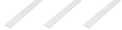 Obrázek produktu pro Alberts, 3 kusy plochých profilů, PVC, bílá barva, rozměry 30 x 3 mm, délka 2 metry