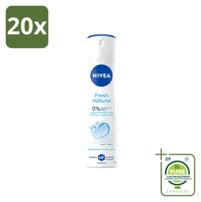 Produktbild von 20 x NIVEA Deodorant Spray Fresh Natural - 150 ml - Großpackung - 20 Stücke