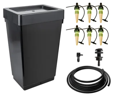 Produktbild von Blumat Tropf-Blumat Automatische Bewässerung | für 6 Pflanzen | inkl. 47L Tank | Stromlose Urlaubsbewässerung Komplettset