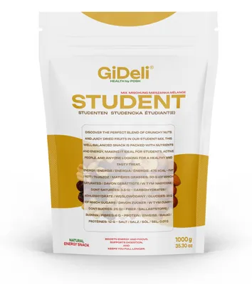 Produktbild von Studentenfutter 1kg Nuss-Frucht-Mix ungesalzen Cranberries Bananenchips GiDeli