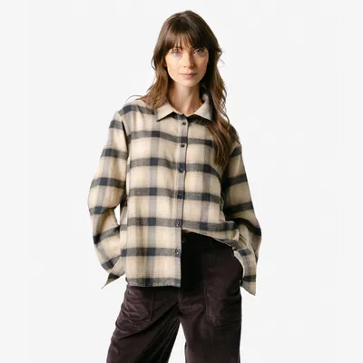 Produktbild von Damen-Hemdbluse „Balina“ in Ombre Check von Living Crafts