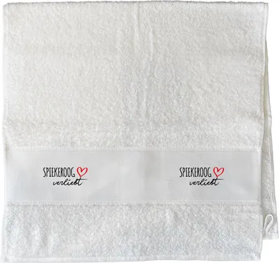 Produktbild von Huuraa Handtuch Spiekeroog verliebt 50x100cm White Baumwolle Handtuch Geschenkidee