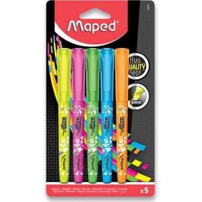 Produktbild von MAPED Textmarker Fluo Peps 5St.