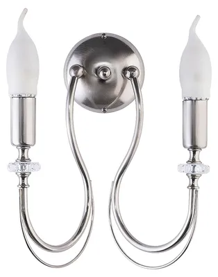 Obrázok produktu pre Nástenná lampa MELANI strieborná 2xE14x15W kov rozmery: 31x26x15 cm IP20 Jupiter