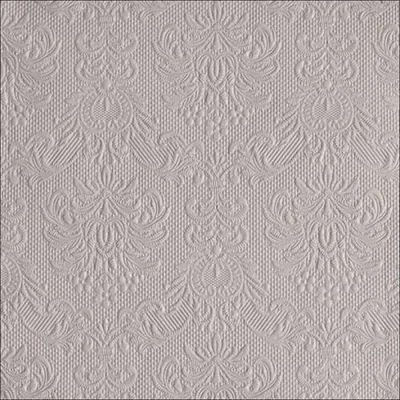 Produktbild von Servietten Papier 33x33cm Elegance geprägt 15 Stück Hellgrau